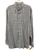 Peter Millar Size L Orange & Blue Cotton Plaid Button Up Men's Long Sleeve Shirt Orange & Blue / L