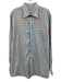 Peter Millar Size L Beige & Green Cotton Plaid Button Up Men's Long Sleeve Shirt Beige & Green / L