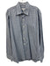 Peter Millar Size L Gray & Blue Cotton Plaid Button up Men's Long Sleeve Shirt Gray & Blue / L