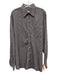 Peter Millar Size L Black & Purple Cotton Plaid Button Up Long Sleeve Shirt Black & Purple / L