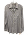 Peter Millar Size L White & Purple Cotton Plaid Button Up Long Sleeve Shirt White & Purple / L