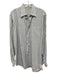 Peter Millar Size L White & Black Cotton Plaid Button Up Men's Long Sleeve Shirt White & Black / L