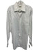 H Stockton Size 16.5 White Cotton Solid Button Up Men's Long Sleeve Shirt White / 16.5