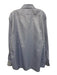 H Stockton Size 16.5 Blue Cotton Solid Button Up Spread Collar Long Sleeve Shirt Blue / 16.5