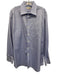 H Stockton Size 16.5 Blue Cotton Solid Button Up Spread Collar Long Sleeve Shirt Blue / 16.5