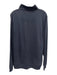 Peter Millar Size L Blue Cotton Blend Solid Quarter Zip Men's Long Sleeve Shirt Blue / L