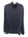 Peter Millar Size L Blue Cotton Blend Solid Quarter Zip Men's Long Sleeve Shirt Blue / L