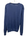 Peter Millar Size L Blue Silk Blend Solid V Neck Men's Sweater Blue / L