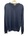 Peter Millar Size L Blue Silk Blend Solid V Neck Men's Sweater Blue / L