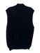 Peter Millar Size L Navy Blue Merino Wool Solid Quarter Zip Vest Men's Sweater Navy Blue / L