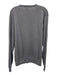 Peter Millar Size L Gray Silk Blend Solid V Neck Men's Sweater Gray / L
