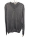 Peter Millar Size L Gray Silk Blend Solid V Neck Men's Sweater Gray / L
