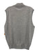 Peter Millar Size L Light Gray Merino Wool Solid Quarter Zip Vest Men's Sweater Light Gray / L