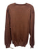 H Stockton Size Est L Orange & Blue Wool Micro V Neck Men's Sweater Orange & Blue / Est L