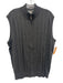 Peter Millar Size L Gray Wool Blend Ribbed Zip UP Vest Men's Sweater Gray / L