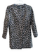 Dolce Cabo Size S Grey Polyester Blend Knit Leopard Button Up Round Neck Dress Grey / S