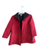 Grace Chuang Size XS Red Nylon Blend Solid Color Texture No Clasp Coat Red / XS