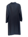 Armani Collezioni Size 4 Black Wool & Viscose Solid Color Full Length Coat Black / 4