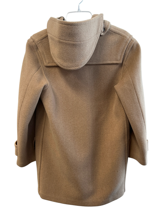 Burberry London Size Est 6 Tan Wool Hood Toggle Clasp Front Pocket Peacoat Coat Tan / Est 6