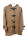 Burberry London Size Est 6 Tan Wool Hood Toggle Clasp Front Pocket Peacoat Coat Tan / Est 6