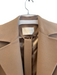 Fleurette Size 4 Tan 100% Cashmere Lapel Collar Belt Slant Pockets Trench Coat Tan / 4