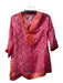 Gretchen Scott Size XS Pink & Orange Silk Graphic Print Long Sleeve Tunic Top Pink & Orange / XS