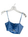 Ramy Brook Size 4 Blue Polyester Silky Crop Sleeveless Top Blue / 4