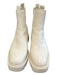 Sam Edelman Shoe Size 7 Eggshell Leather Elastic Side Almond Toe Pull On Boots Eggshell / 7