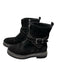 Vince Camuto Shoe Size 7 Black Suede Silver Hardware Side Zip Almond Toe Boots Black / 7