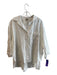 Magaschoni Size S White Linen Long Sleeve solid color Chest Pocket Top White / S