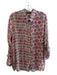 APNY Size XXL Multi Cupro Long Sleeve Abstract Print Collar Button Down Top Multi / XXL
