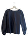 COS Size 12 Black Cotton Long Sleeve Round Neck Key Hole back synched detail Top Black / 12