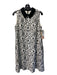 Nanette Lepore Size 6 Black & White Polyester Blend Sleeveless Floral Dress Black & White / 6