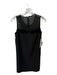 CeCe Size 4 Black Polyester Lace Detail Bow Sleeveless Dress Black / 4