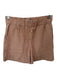 Everlane Size 4 Rust & White Organic Cotton High Waist Gingham Shorts Rust & White / 4