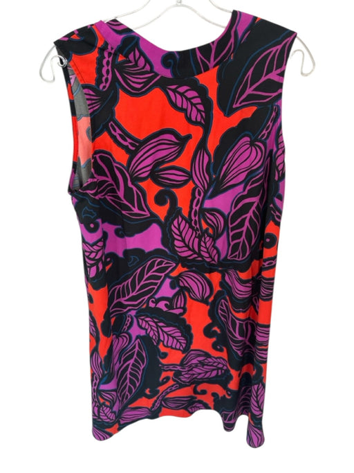 Gibson Latimer Size S purple & orange Polyester Blend Sleeveless Flowers Dress purple & orange / S