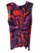 Gibson Latimer Size S purple & orange Polyester Blend Sleeveless Flowers Dress purple & orange / S