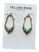 Kendra Scott Vintage gold Turquoise Geometric Hanging Statement Earrings Vintage gold