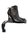 Vince Shoe Size 37.5 Black Leather Side Zip Elastic Paneling Stiletto Boots Black / 37.5