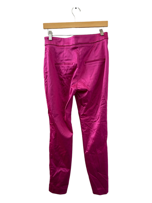 Veronica Beard Size 2 Magenta Acetate High Waist Straight Leg Pants Magenta / 2