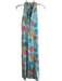 Holly Shae Design Size S/M Aqua Cotton Lined Sleeveless Balloon High Neck Dress Aqua / S/M