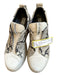 Andia Fora Shoe Size 41 Gray & Black Leather Snake Embossed Platform Sneakers Gray & Black / 41