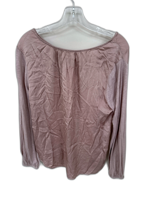 Velvet Size M Mauve Cotton Blend Long Sleeve V Neck Top Mauve / M