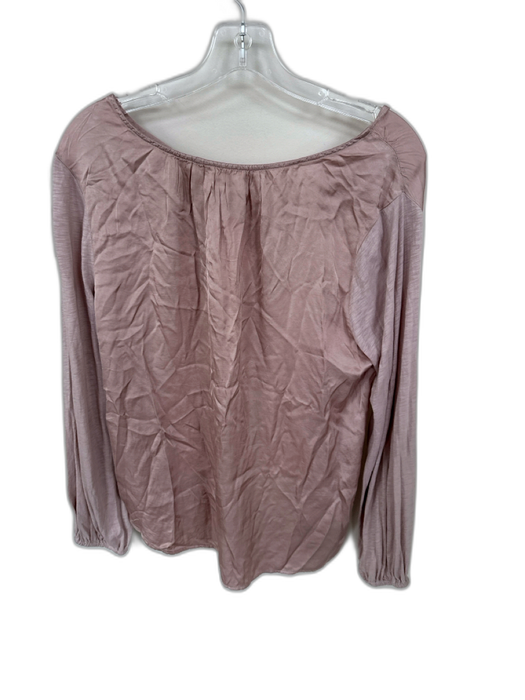 Velvet Size M Mauve Cotton Blend Long Sleeve V Neck Top Mauve / M