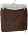 All the Ways Size XS Brown Polyester Blend Back Zip Mini Skirt Brown / XS