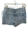 We The Free Size 4 Light Wash Denim Front Tie Raw Hem Skort Light Wash / 4
