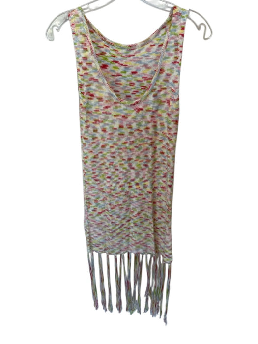 525 Size XS Multi Acrylic Knit Fringe Mini Dress Multi / XS