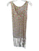 525 Size XS Multi Acrylic Knit Fringe Mini Dress Multi / XS