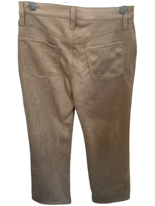 Banana Republic Size 4 Tan Polyester Blend Vegan Suede High Waist Pants Tan / 4