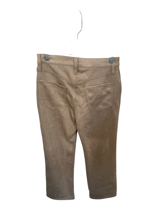 Banana Republic Size 4 Tan Polyester Blend Vegan Suede High Waist Pants Tan / 4